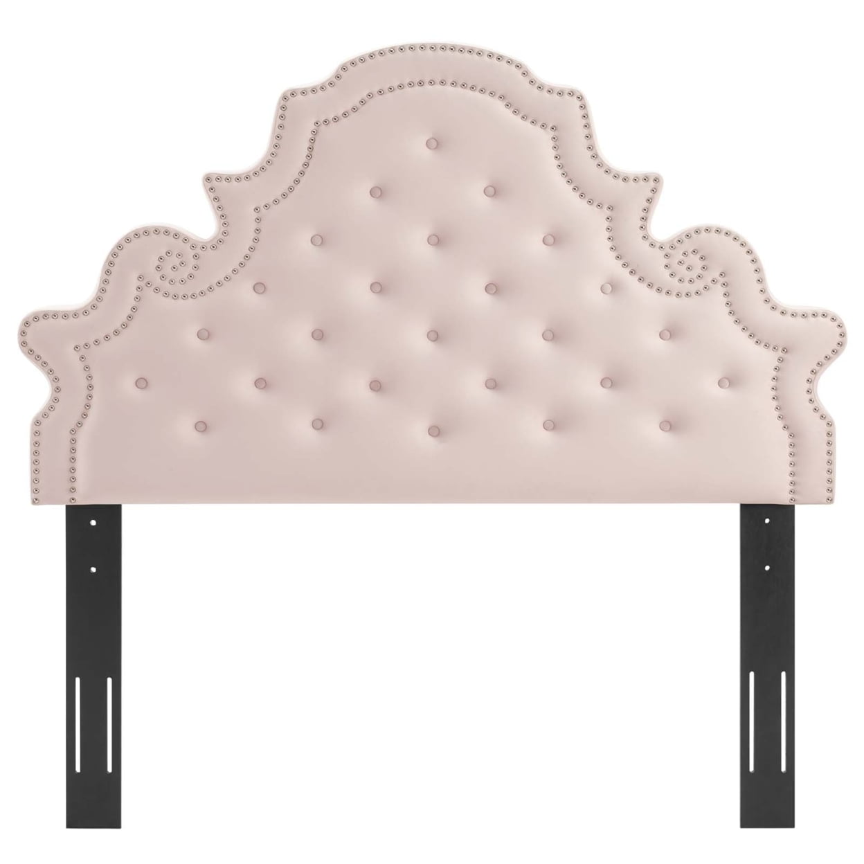 Modway Diana Tufted Performance Velvet Full/Queen Headboard in Pink