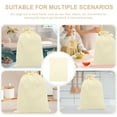 thumbnail image 2 of LOLIPPYY Reusable Cotton Drawstring Bags for Storage Beige Food Bags for Rice Flour Beans 2pcs, 2 of 7