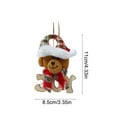thumbnail image 3 of Wooden Letter Board Doll Pendant Christmas Tree Decoration Small Ornament Christmas Decoration Small Hanger, 3 of 6