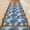 Blue, variant on Grey Palm Leaves Stair Treads Non Slip for Steps Summer Botanical Vintage Tropical Leaf Rustic 7 Pcs Reusable Adhesive Stair Runner Mats for Dogs Elders Carpet Treads Rugs for Staircase 8x30 In