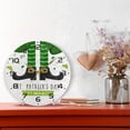 thumbnail image 6 of SKYSONIC St. Patrick's Day Wall Clock 10 Inch Silent Non Ticking Round Clock Oil Painting Clock Easy to Read Clock for Living Room Bedroom Bathroom Home Decor, 6 of 7