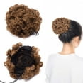 thumbnail image 2 of Afro Kinky Curly Hair Bun Extension Puff Chignon Hairpiece With Drawstring Messy Updo Synthetic For Women, 2 of 6