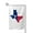 Square, variant on Texas Flag Map Garden Flag Vertical Double Sided Yard Outdoor Decoration 12.5 x 18 Inch Fillet