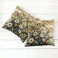 thumbnail image 4 of Ambesonne Floral Eucalyptus Throw Pillow Cover Pack of 2, Century&nbsp;Modern, 2 Pcs-36"x36", Amber Laurel Green, 4 of 5