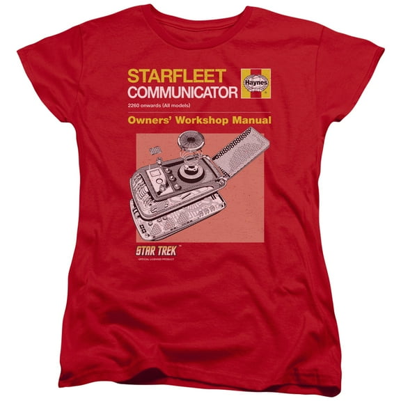 Star Trek Comm Manual Women's T-Shirt Red