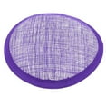 thumbnail image 2 of HEVIRGO Millinery DIY Craft Accessory Women Sinamay Cocktail Hat Fascinator Round Base,Purple, 2 of 9