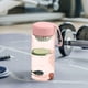 thumbnail image 4 of Botella de agua deportiva de 21,9 oz a prueba de fugas | Marcador de tiempo motivacional | Plástico esmerilado semitransparente portátil | Resistente para lavavajillas | Hidratación de fitness en, 4 of 6