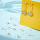 thumbnail image 5 of 12 piezas de pendientes de botón de latón chapado en oro real de 14 quilates con forma de corazón, con pasadores de plata de ley y 30 tuercas para pendientes., 5 of 6