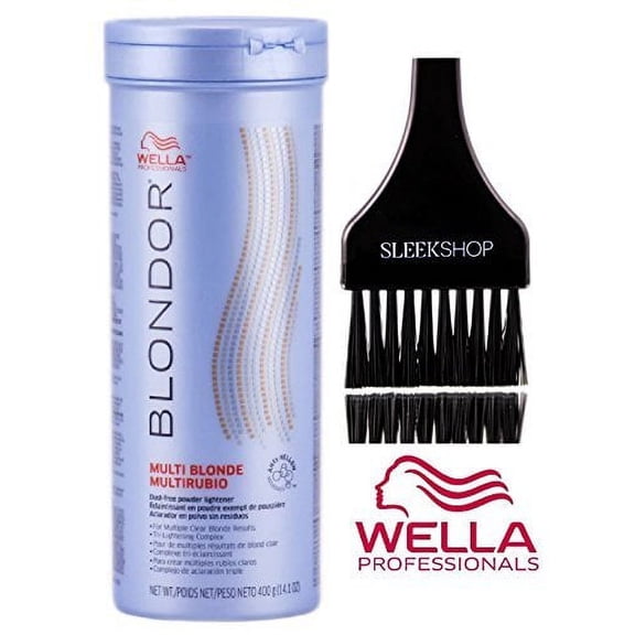 Wella BLONDOR MULTI BLONDE Dust-Free POWDER LIGHTENER (w/ Sleek Applic. Brush) - 1.0 oz / 30 g - packette