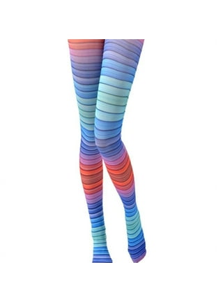 Fluffy Tori ~ Rainbow Pride Tights (Horizontal Stripes) by Indie Brand