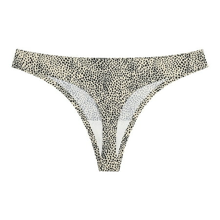 

Women S Panties Foreign Trade Leopard Print Traceless Thong Women S Low Waist Breathable Sports Fitness Underwear Female Speed Dry Can Be Cut At Will