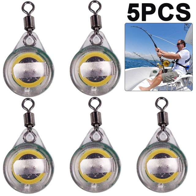 Mini Señuelo de Pesca Cgtredaw Con LED 3 Colores 5 Uds