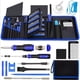 thumbnail image 1 of 190 Piece Set Screwdriver Set Mobile Phone Computer Game Console Glasses Tools Electronic Repair Screw Lot Combination Blue, 1 of 2