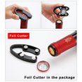 thumbnail image 6 of HYTX Rechargeable Electric Wine Opener with Foil Cutter and Charger – Cordless  Rechargeable  Battery  Powered Automatic Bottle Opener / Corkscrew  for Kitchen (Silver), 6 of 7