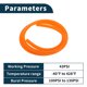 thumbnail image 4 of Manguera de tubo de vacío Unique Bargains Línea de vacío automotriz Naranja 118FT 1/8" 3mm ID 3mm Grosor 1 Pc 130PSI Presión máxima, 4 of 6