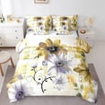 thumbnail image 1 of YST Watercolor Daisy 7-Piece Floral Bedding Set, Twin Size, Chic Flower Design, 1 of 1