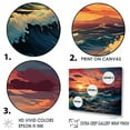 thumbnail image 3 of Designart "Sunset On The Rainbow Beach II" Ocean Floater Framed Canvas Art Print, 3 of 5