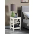 thumbnail image 1 of Convenience Concepts Table d'Appoint Table Basse Table d'Accent Carrée en Bois - Ivoire, 1 of 5