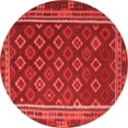 thumbnail image 1 of Ahgly Company Indoor Round Southwestern Red Country Area Rugs, 5' Round, 1 of 4