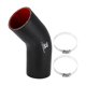 thumbnail image 1 of Manguera de silicona Unique Bargains 63mm 2.48 ID 45 Grado con Abrazaderas Negro Rojo, 1 of 7