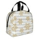thumbnail image 2 of Easygdp Gold Snowflake Bolsa Térmica Premium - Tela Oxford Impermeable, Gran Capacidad, Bolsillo Frontal, Unisex para Trabajo, Escuela, Actividades al Aire Libre y Picnics, 2 of 8
