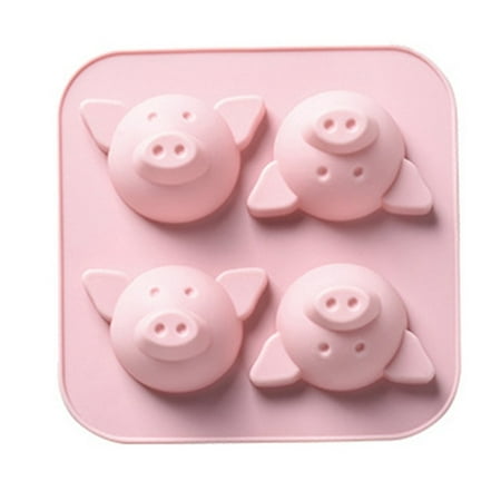 

Chocolate Candy Sugar Craft Paste Mold Art Silicone Soap Mold Household Candle Molds DIY Handmade Cute Piggy Shape Gift