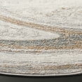 thumbnail image 3 of SAFAVIEH Orchard Edweena Modern Polyester Area Rug, Grey/Gold, 10' x 10' Round, 3 of 11