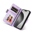 thumbnail image 5 of for iPhone 11 Pro Max Wallet Case, Pattern PU Leather Purse Phone Case with [Credit Card Slots] [Wrist Strap] Flip Stand Shockproof Full Body Protective Cover for iPhone 11 Pro Max, Purple, 5 of 10