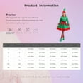 thumbnail image 7 of Zaldita Women's 6 Piece Christmas Santa Dress Suit Deluxe Outfit Set Holiday Dress Up Green 3XL, 7 of 7