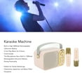 thumbnail image 6 of Karaoke Machine with 2 Microphones Karaoke All in One Machine Portable Bluetooth Singing Machine for Home Party Pink, 6 of 7