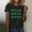 Black, variant on Womens Oh for Lucks Sake T Shirt Funny Shamrock Clover Cool Saint Patricks Day