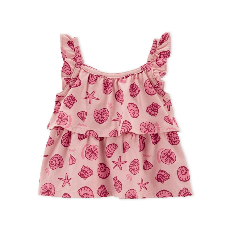 Carter s Child of Mine Baby Girl Shorts Outfit Set Sizes 0 24M Walmart