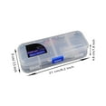thumbnail image 3 of Double Layer Pencil Case, Plastic Educational Supply Organizer with Transparent Design & Two-sided Access, Non-tip Storage for Quick Visibility and Easy Access, Ideal for Learner, Artists,, 3 of 6