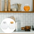 thumbnail image 4 of Honey Jar Glass Transparent Kitchenware Daily Use 2Pcs 4.7x4.7x2.8in, 4 of 9