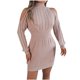 thumbnail image 2 of Vestido suéter Wancir para mujer, elegante, informal, de punto, de manga larga, estilo jersey, 2 of 4