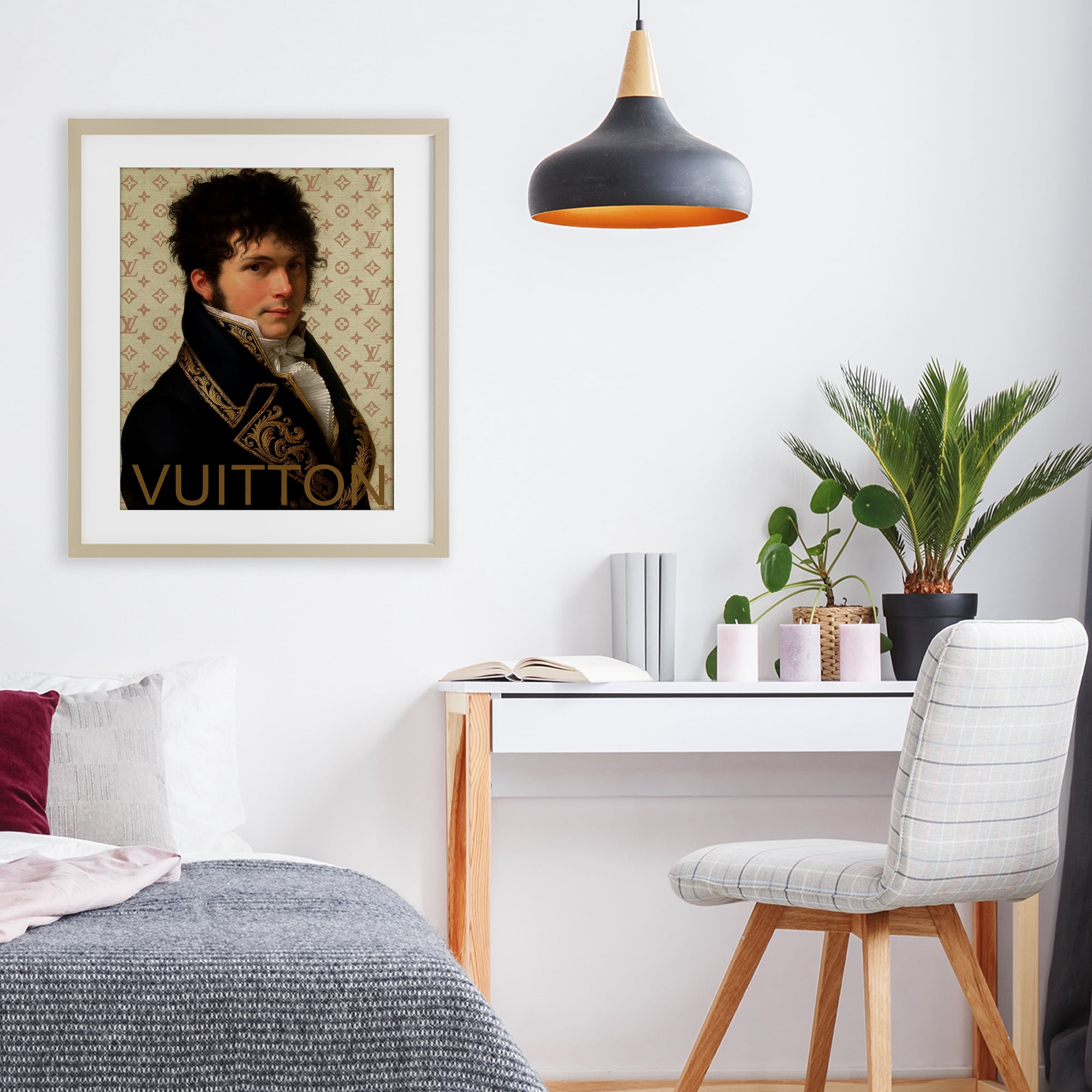 Stupell Industries Glam Gentleman In Spring Birch Framed Print Under Glass, design by Grotto Studios