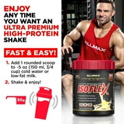 ALLMAX Nutrition ISOFLEX Whey Protein Isolate Powder, 27g Protein, Vanilla, 425g, 14 Servings