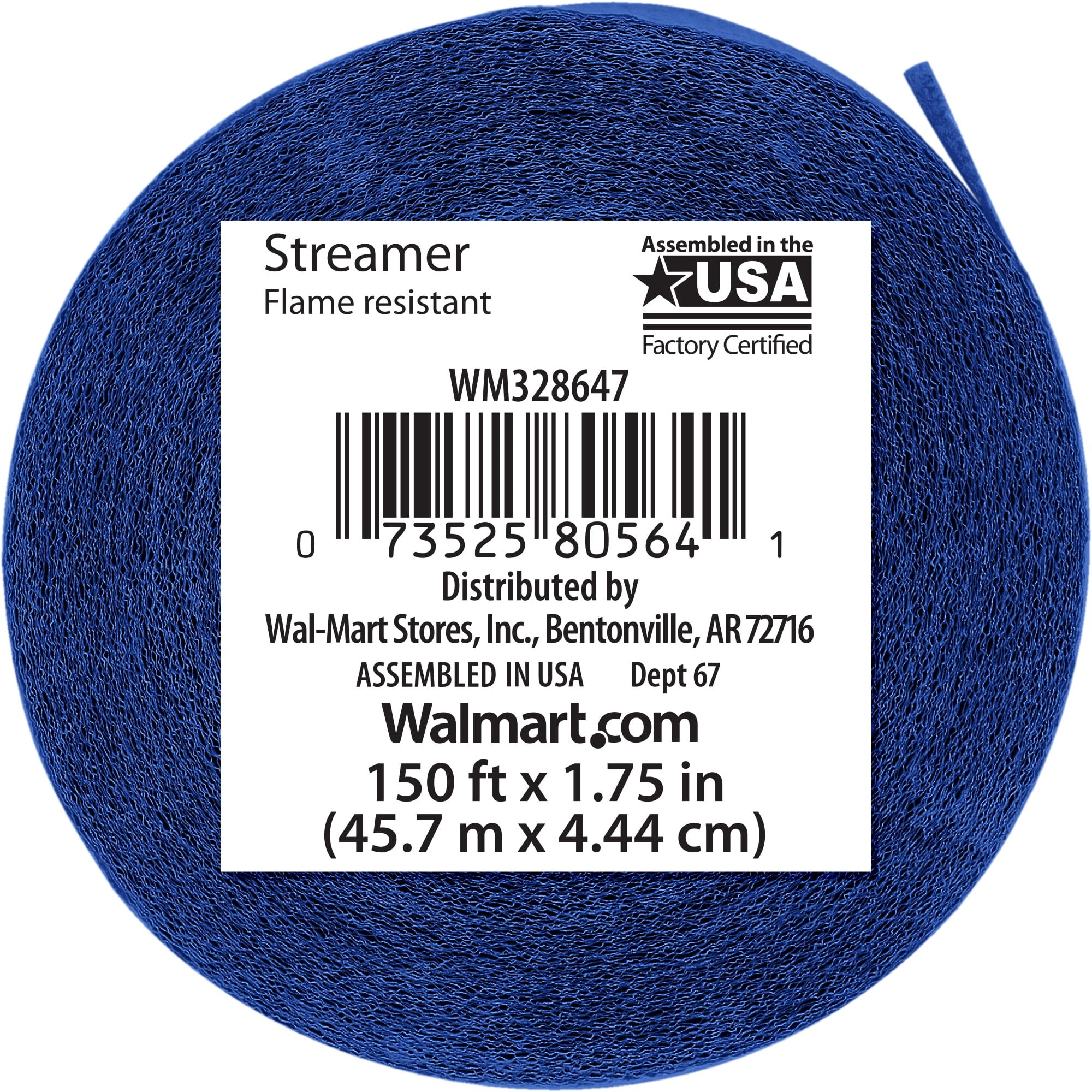 Blue Paper Party Streamer, 150' by Way To Celebrate