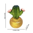 thumbnail image 2 of Gkeoshab Desktop Ornament Cactus Car Center Console Decoration Transparent Resin Crafts Computer Home Decoration Home & Garden, 2 of 3