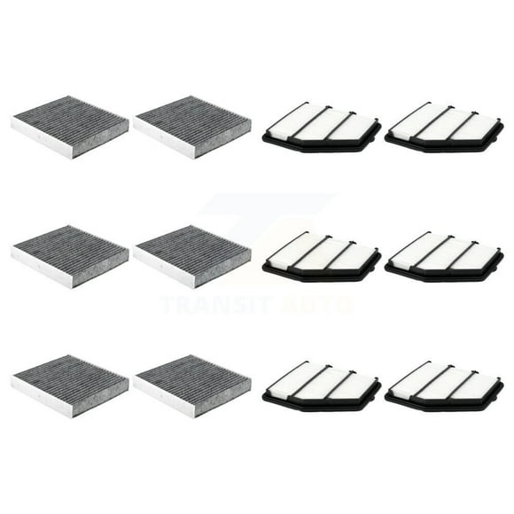 PUR 6x Air + 6x Cabin Filter (12 Total) Kit for Car Nissan Altima KFL-102938