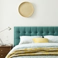 thumbnail image 6 of Modway Julia Queen Biscuit Tufted Performance Velvet Platform Bed in Teal, 6 of 6