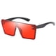 thumbnail image 2 of Gafas de sol para mujer de moda, monturas grandes, lentes teñidas, gafas, gafas rojo Zulema Gafas de sol de rectángulo de moda, 2 of 6