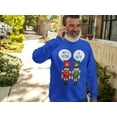 thumbnail image 2 of Old Glory Mens Christmas Nutcracker What's Crackin' Funny Long Sleeve T Shirt, 2 of 6