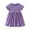 Purple, variant on MXIEZI 1-8T Kids Girls Short Sleeve Dresses Summer Printed Sundress Toddler Baby Cotton Casual Dress