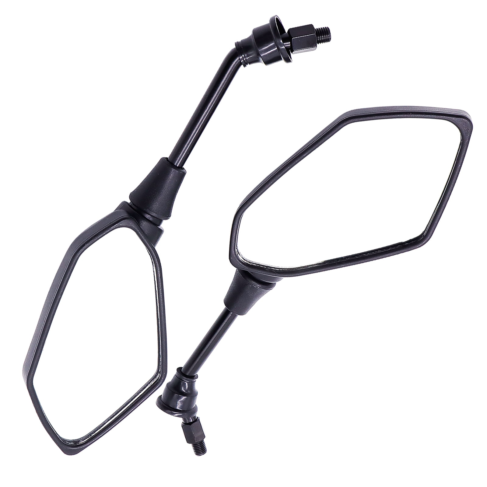 AUTOXBERT 2x Motorcycle Rear View Side Mirrors With 2x Free 7/8" Handle Bar Mount for ATV Bike