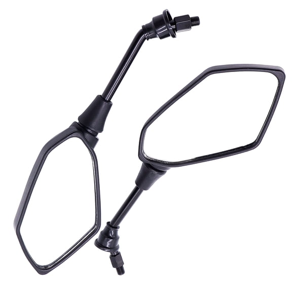 AUTOXBERT 2 espejos laterales traseros para motocicleta y 2 soportes de manillar de 7/8 pulgadas para motos ATV.