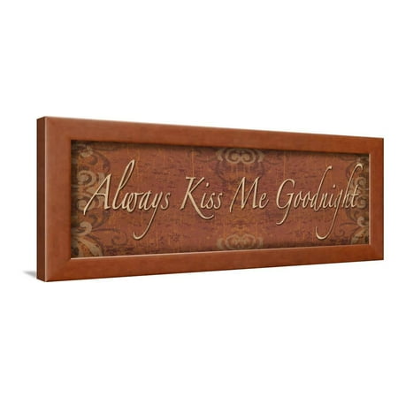 Always Kiss Me Goodnight Framed Print Wall Art By Todd Williams