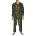 thumbnail image 3 of Fotbe Camouflage Skulls Pijama de Hombre con Estampado de Manga Larga, Conjunto de 2 Piezas, Ropa de Dormir Suave y Cómoda con Bolsillos-Medium, 3 of 7