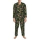 thumbnail image 3 of Fotbe Camouflage Skulls Pijama de Hombre con Estampado de Manga Larga, Conjunto de 2 Piezas, Ropa de Dormir Suave y Cómoda con Bolsillos-Large, 3 of 7