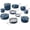 Navy, variant on Caraway 24-Piece Nonstick Ceramic Cookware Set - Includes Fry Pans, Sauce, Sauté Pan, Dutch Oven, Petite Cooker, Stir Fry, Rondeau, Stock Pot, Lids & Storage Organizers - Cream